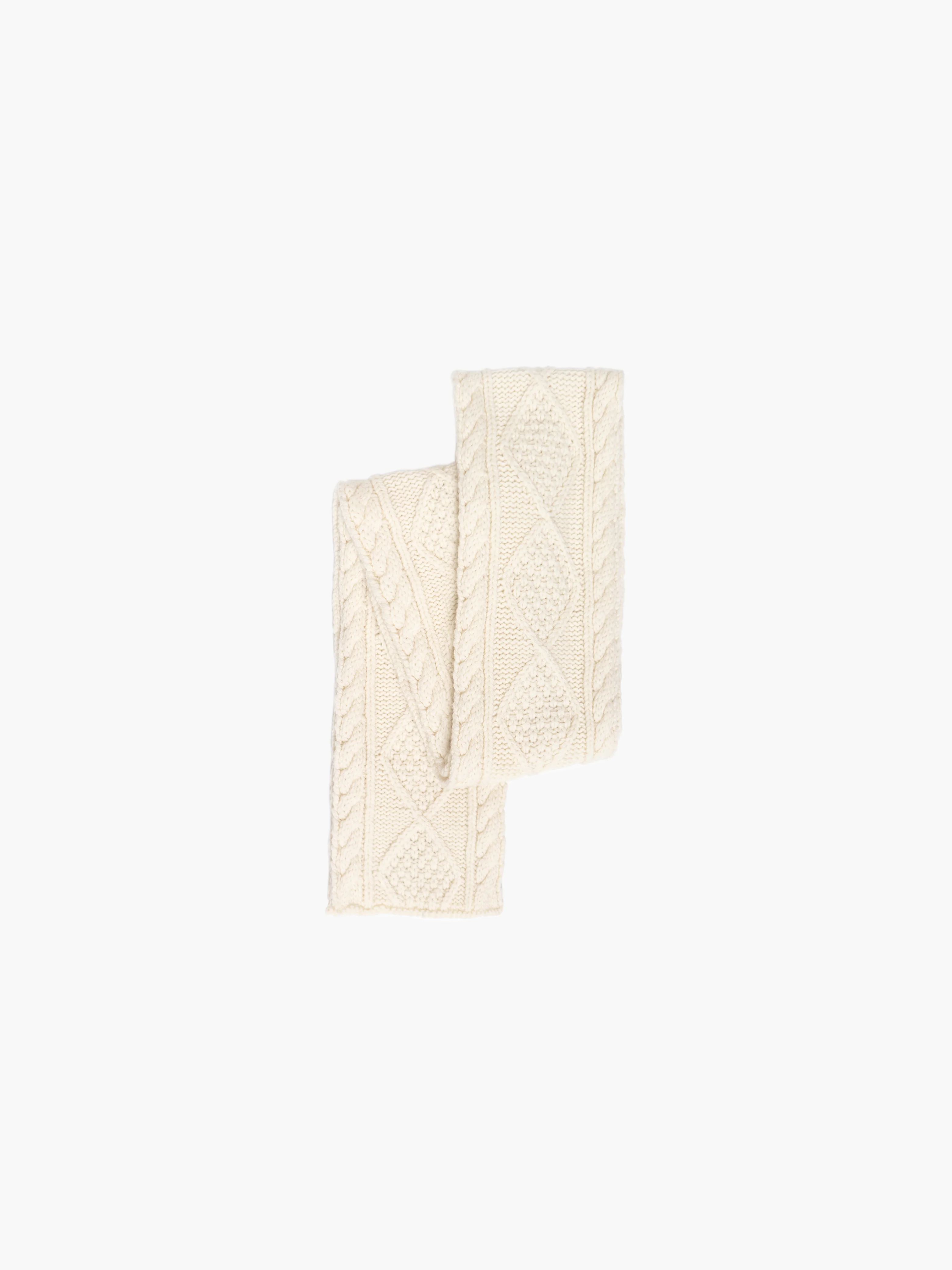 Cable Knit Skinny Scarf - Image 20