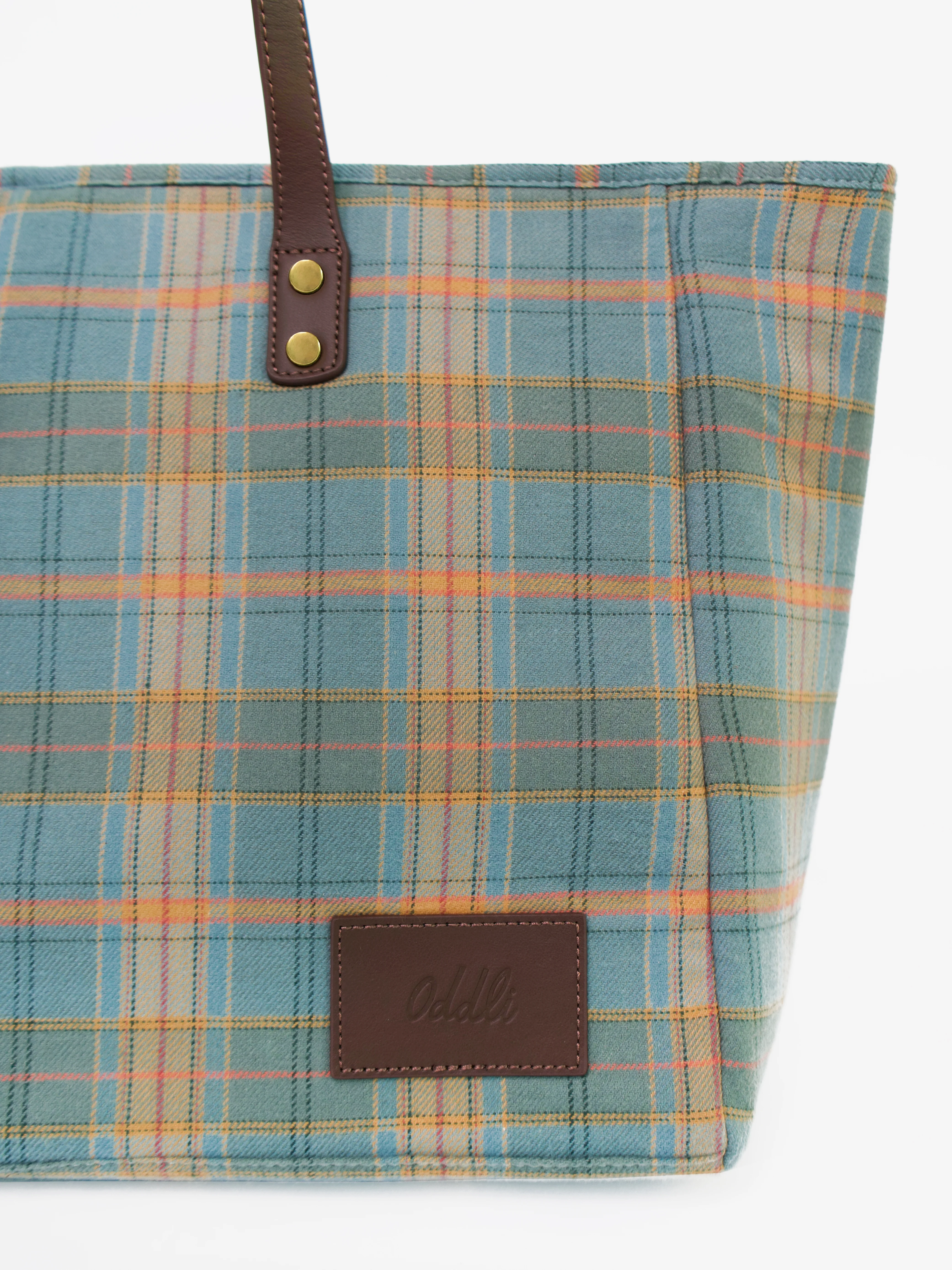 Large Plaid Bag - Image 6