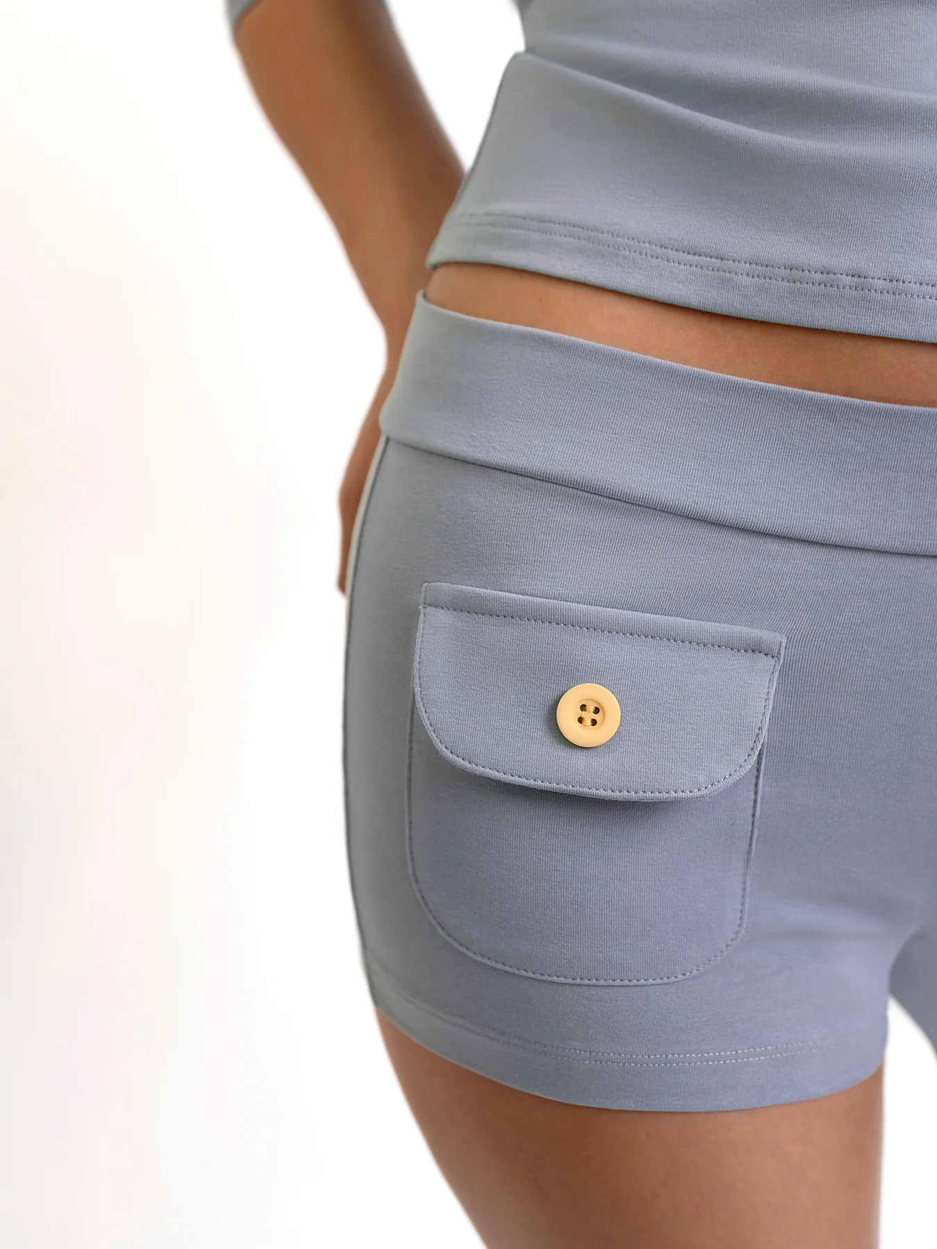 Button Mini Shorts - Image 24