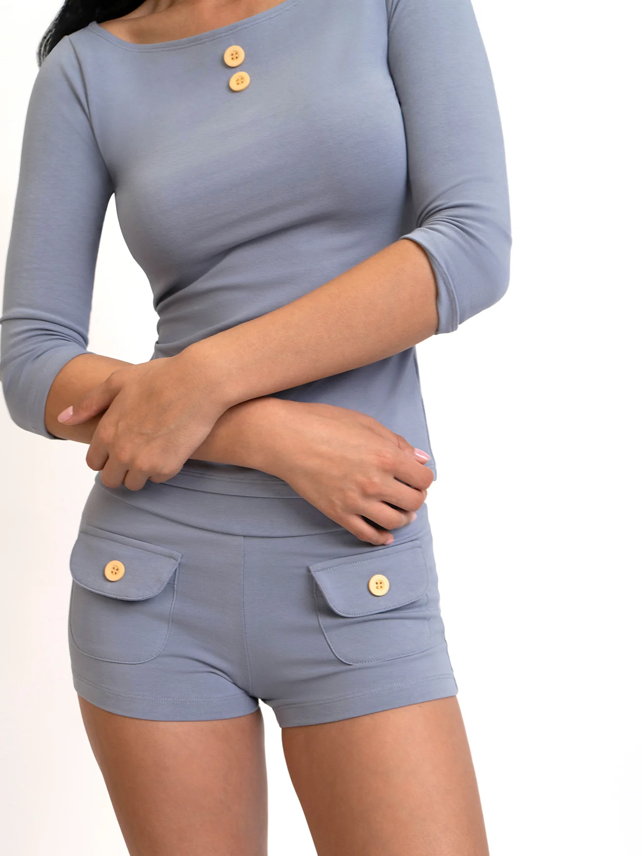 3/4 Sleeve Boat Neck Top - Image 12