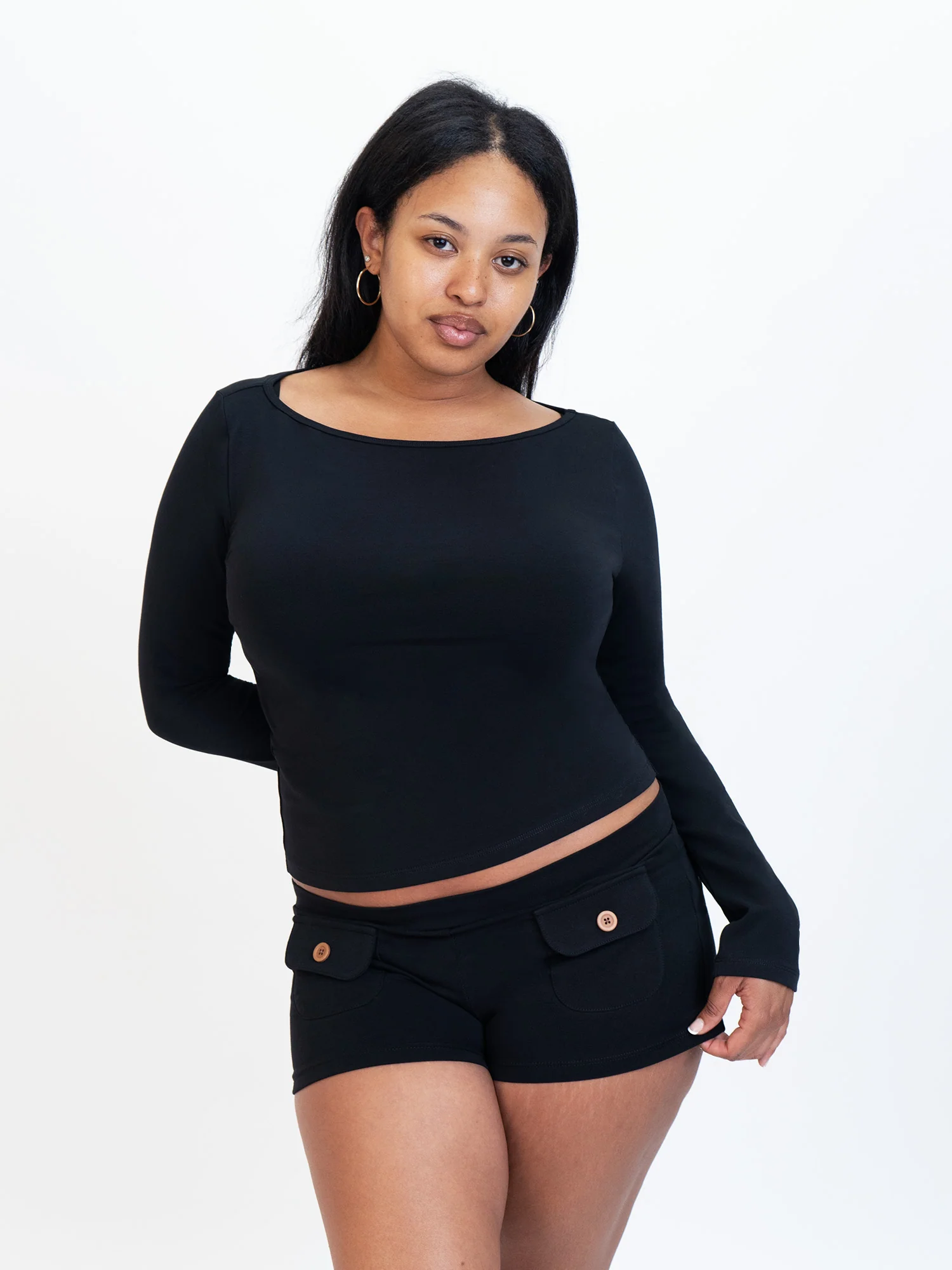 Button Mini Shorts - Image 8