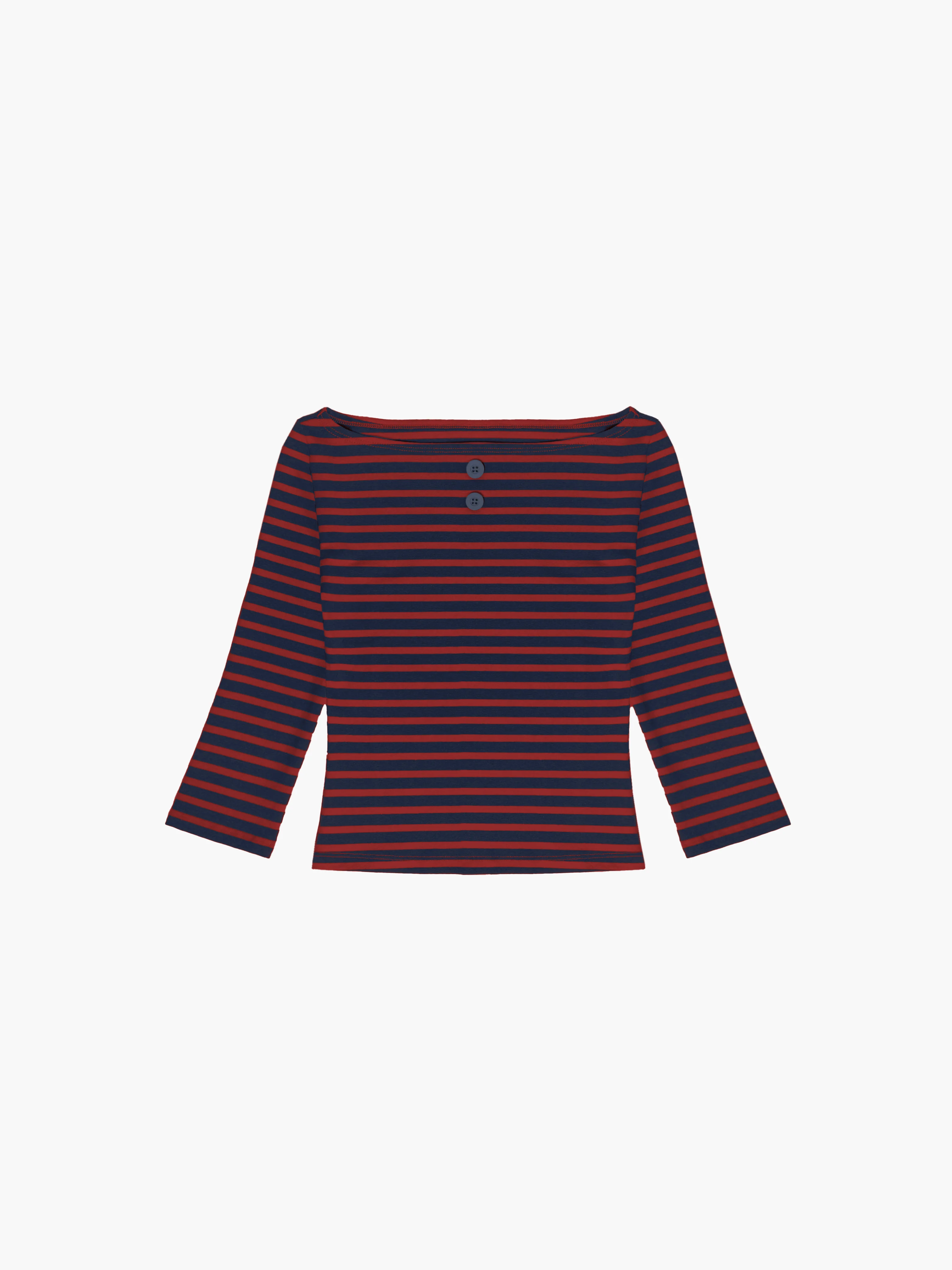 3/4 Sleeve Boat Neck Top - Image 28