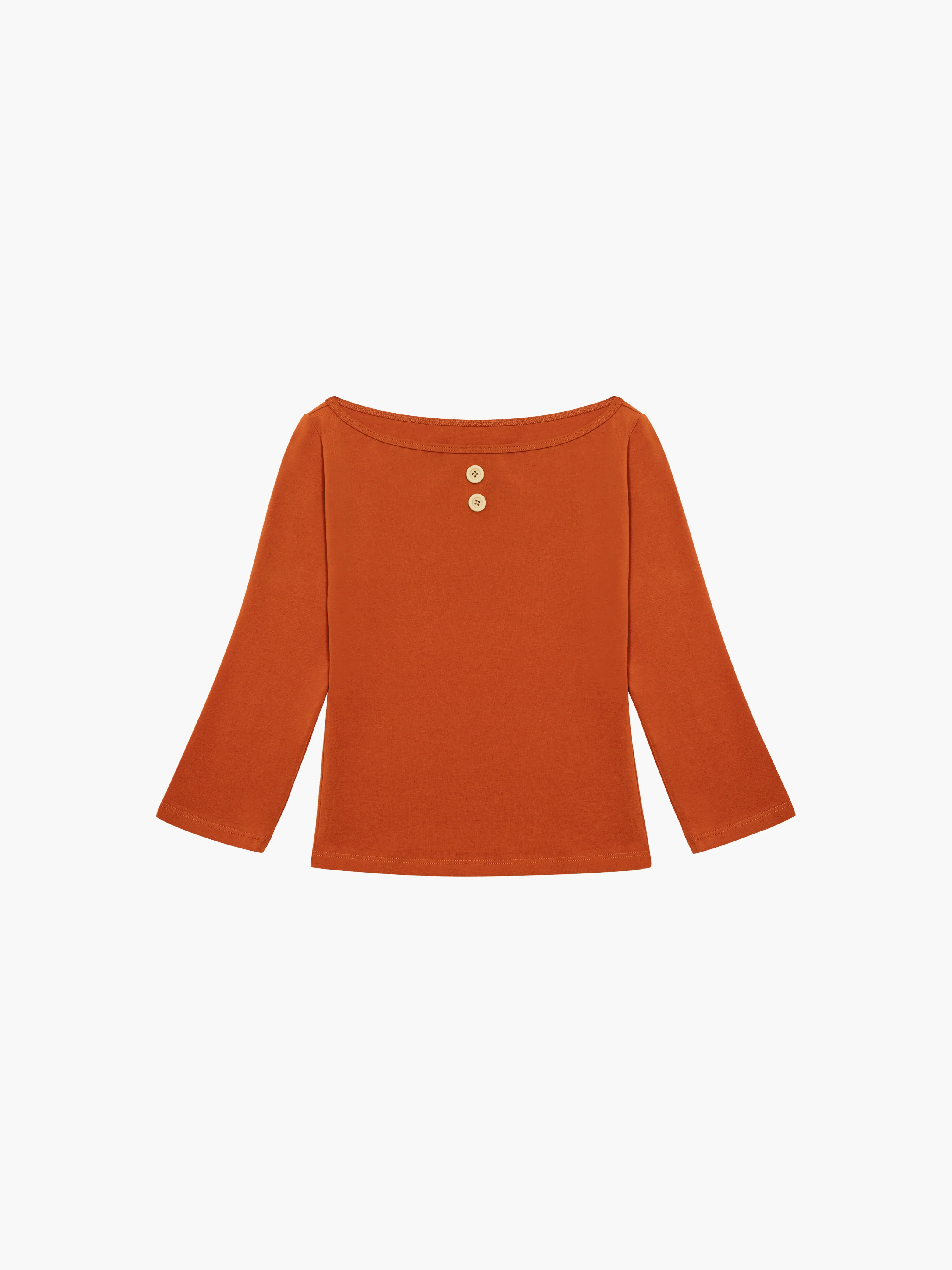 3/4 Sleeve Boat Neck Top - Image 33