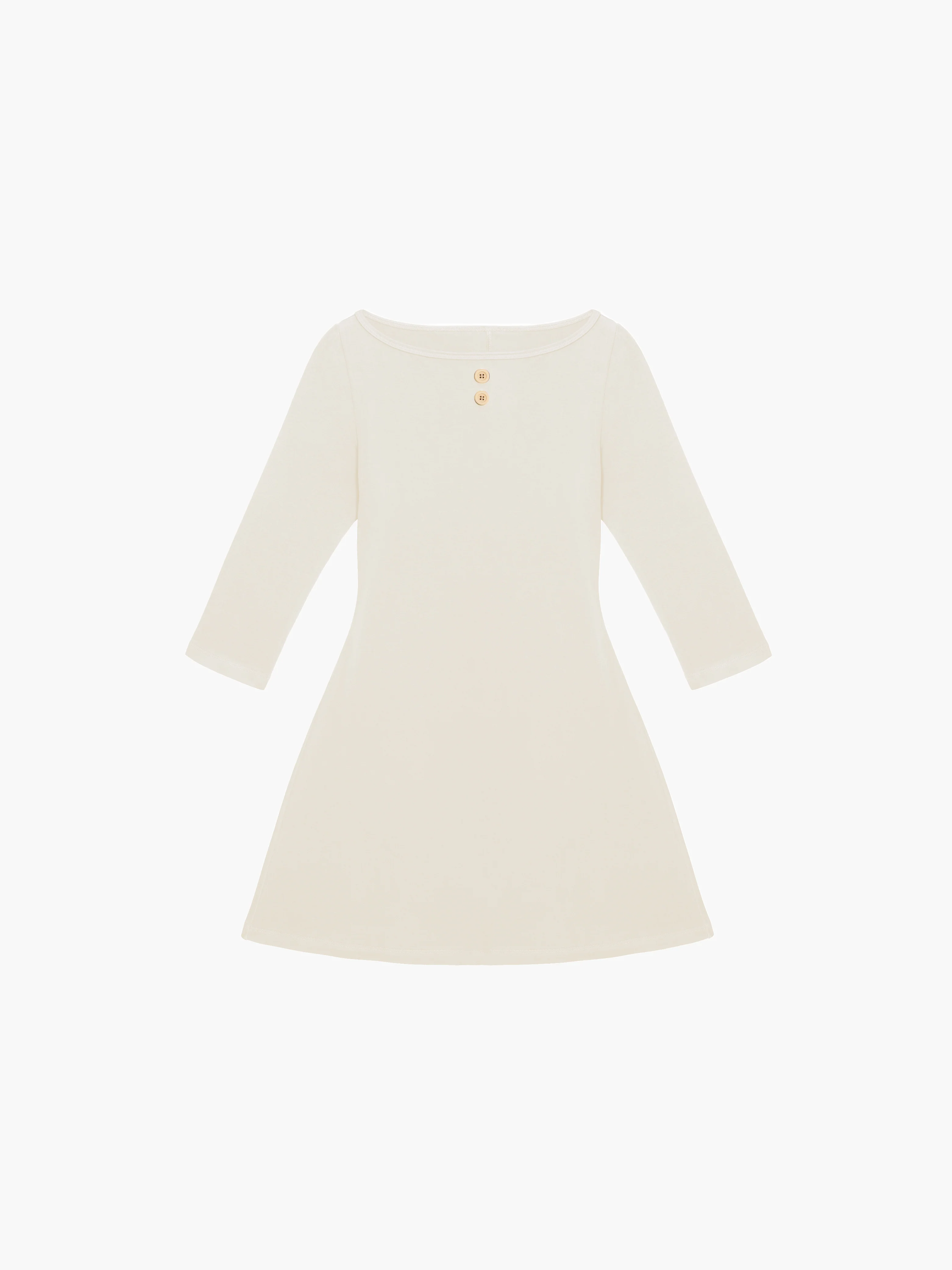 3/4 Sleeve Boat Neck Dress - Image 21