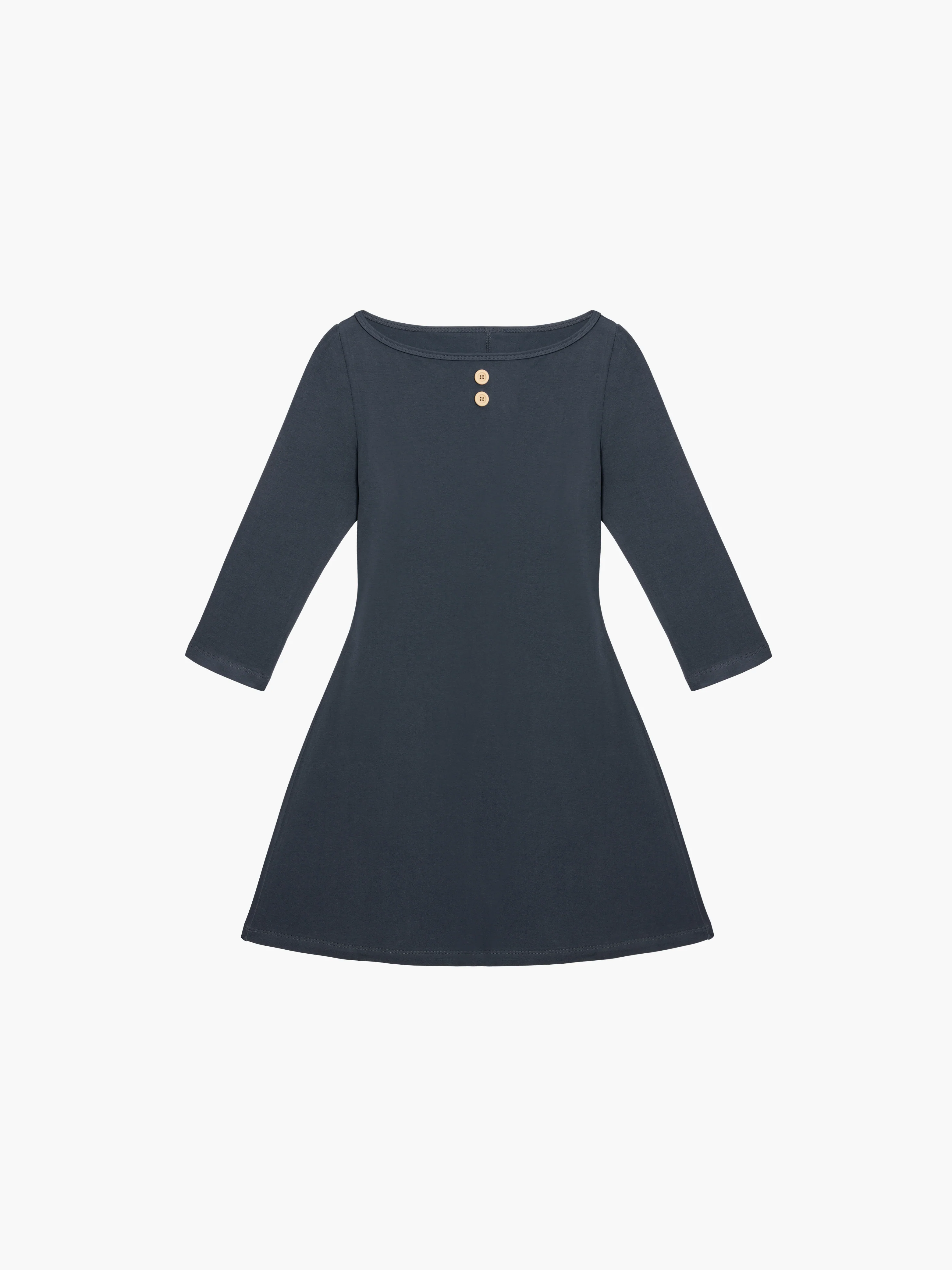 3/4 Sleeve Boat Neck Dress - Image 4