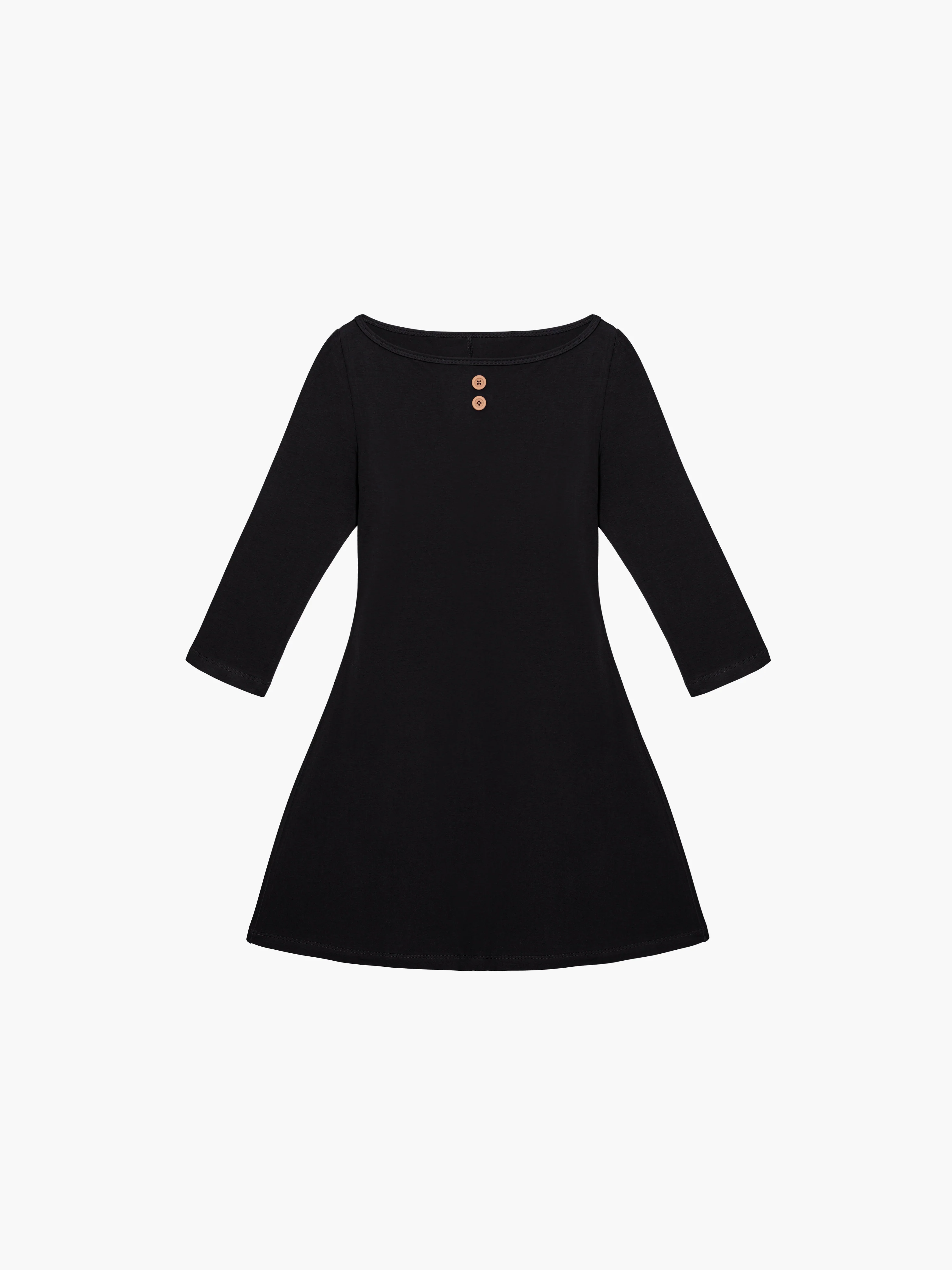 3/4 Sleeve Boat Neck Dress - Image 7